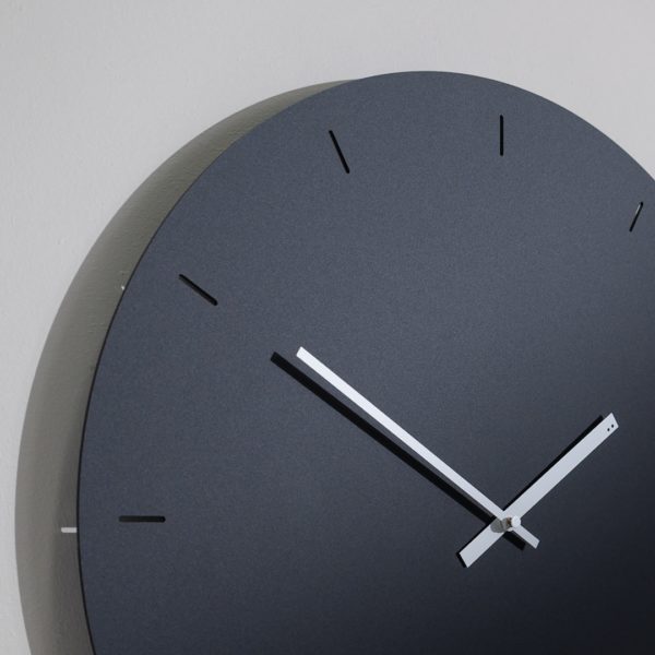 TOO DESIGNS Minimal Clock, Black, Ø 49 cm