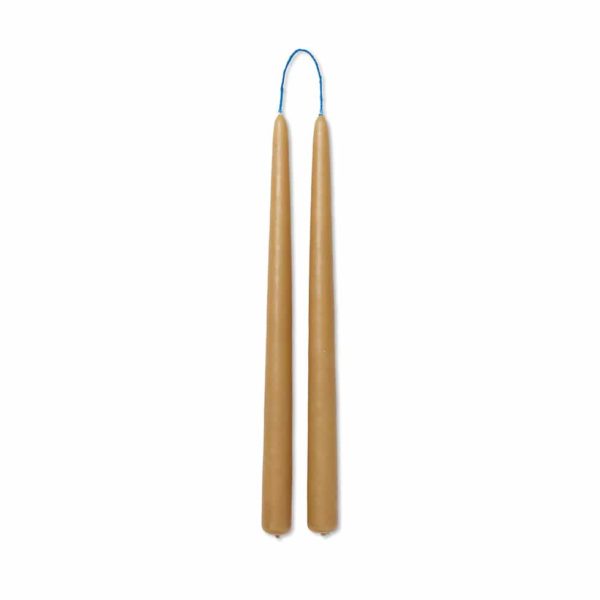 ferm LIVING Dipped Candles, Straw (Set of 2)