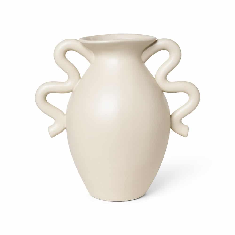 ferm LIVING Verso Table Vase, Cream | Designstuff