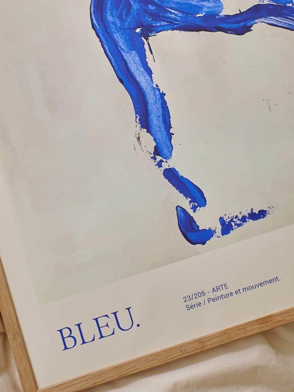 THE POSTER CLUB Lucrecia Rey Caro, Bleu, Poster Art Print, 2 Sizes