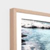 MIDDLE OF NOWHERE Saga White Framed Canvas Print, 140x105cm