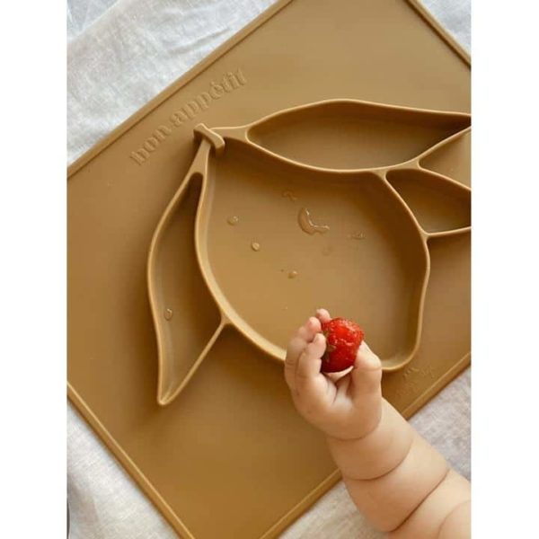 KONGES SLØJD Silicone Placemat Bowl, Almond