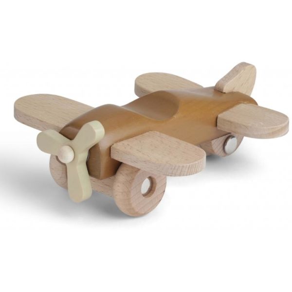 KONGES SLØJD Wood Airplane Toy, Almond