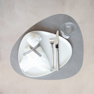 LIND DNA Nupo Curve Table Placemat L, Light Grey