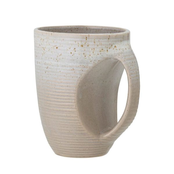 BLOOMINGVILLE Taupe Mug, Off White