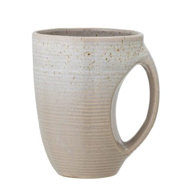 BLOOMINGVILLE Taupe Mug, Off White
