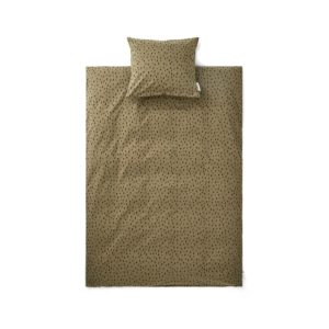 LIEWOOD Organic Cotton Bedding Print, Graphic Stroke/Khaki