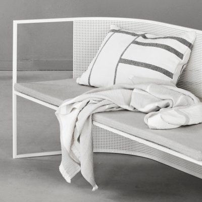KRISTINA DAM STUDIO Architecture Cushion Cover, 40x60cm, Off White/Black