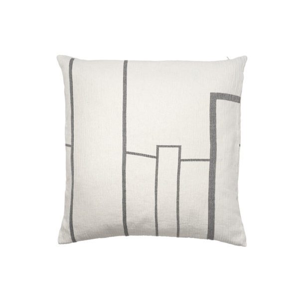 KRISTINA DAM STUDIO Architecture Cushion Cover, 60x60cm, Off-White/Black