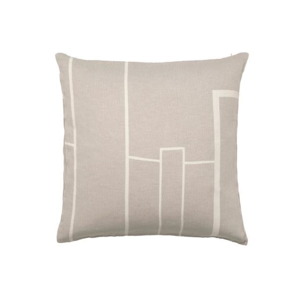 KRISTINA DAM STUDIO Architecture Cushion Cover, 60x60cm, Beige/Off-White