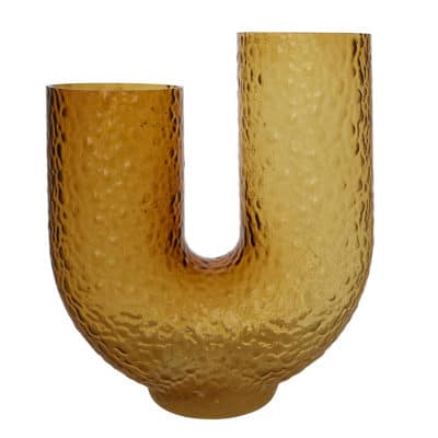AYTM Arura High Glass Vase, H40cm, Amber