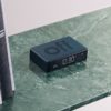 LEXON Flip Premium Reversible LCD Alarm Clock, Black