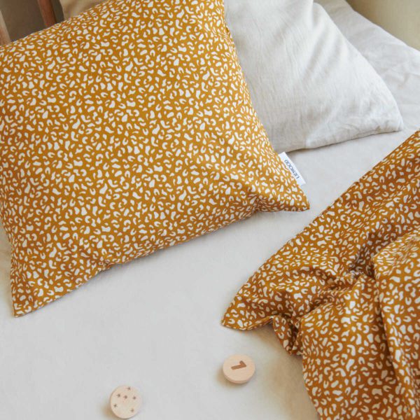 LIEWOOD Organic Cotton Bedding, Mini Leo/Golden Caramel