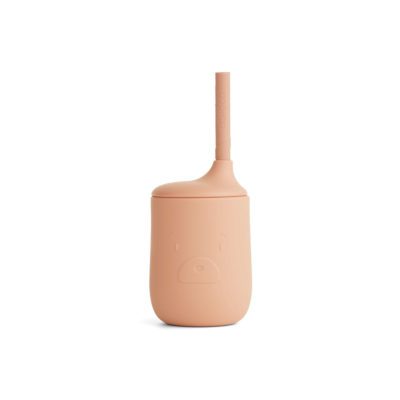 LIEWOOD Ellis Silicone Sippy Cup, Mr Bear Tuscany Rose