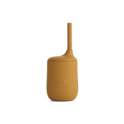 LIEWOOD Ellis Silicone Sippy Cup, Cat Sandy