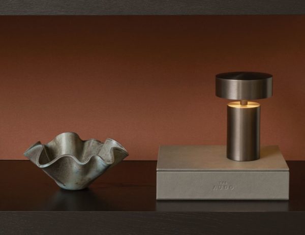 MENU Column Wireless Table Lamp, Bronze, New