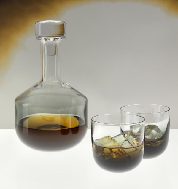 TOM DIXON Tank Whiskey Glass 300ml (Set of 2), Black