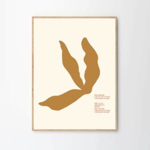TPC Lucrecia Rey Caro, Salty Lips, Poster Art Print, 50x70cm