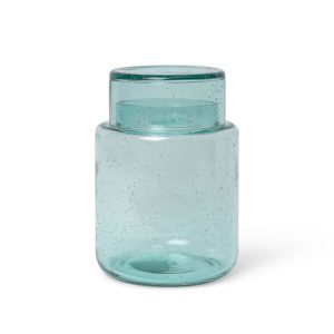 ferm LIVING Oli Container, Recycled Glass