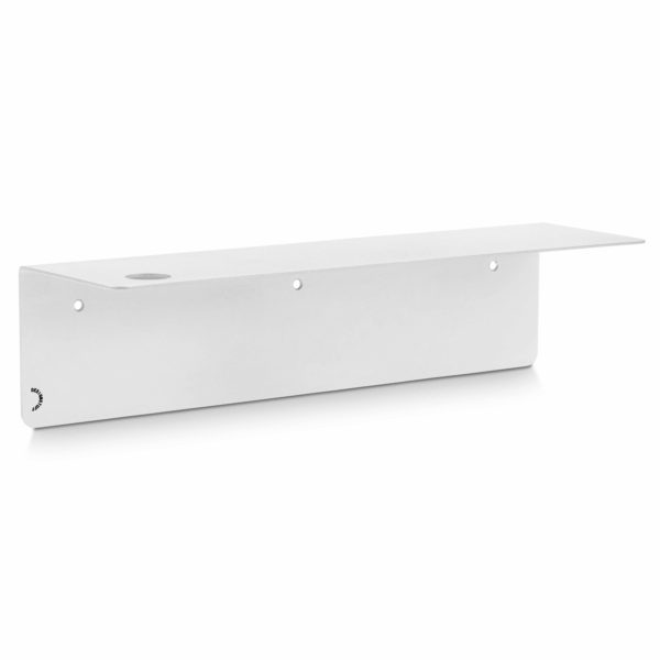 DESIGNSTUFF Shelf Single Soap Dispenser Holder, White
