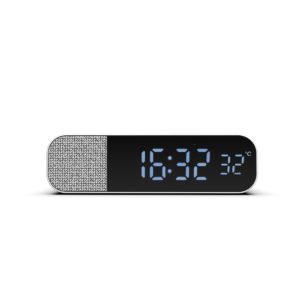 KREAFUNK aWake Alarm Clock w/ Wireless Charger & Speaker, White
