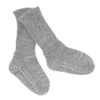 GOBABYGO Alpaca Non-Slip Socks, Grey Melange