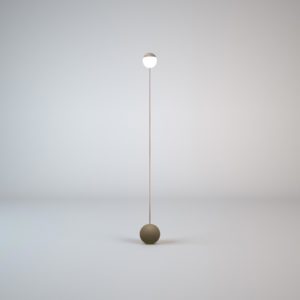 MADE BY PEN Sway Floor Lamp, Warm Grey