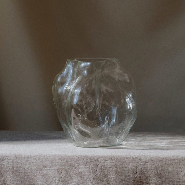 NEW WORKS Blaehr Vase Small, Clear Glass