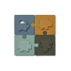 LIEWOOD Bodil Puzzle Toy, Dino/Sea Blue Multi Mix on a white backgroud