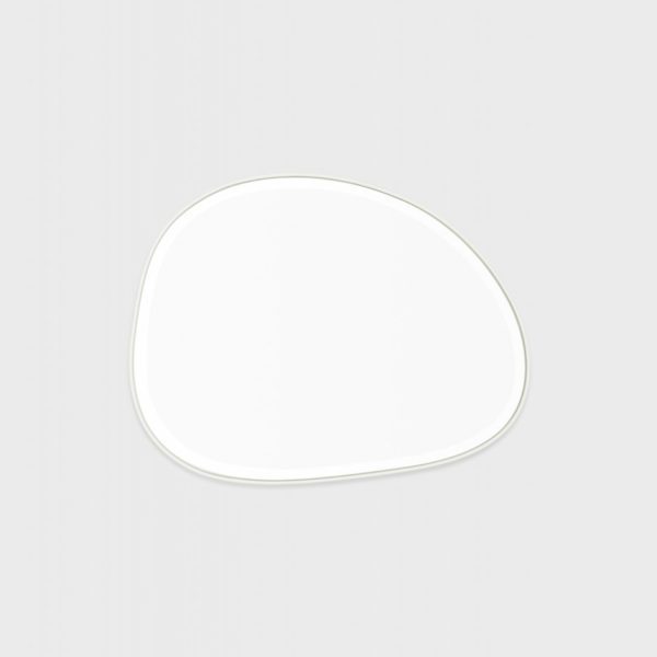 MIDDLE OF NOWHERE Pebble Mirror, Bright White, 120x70cm