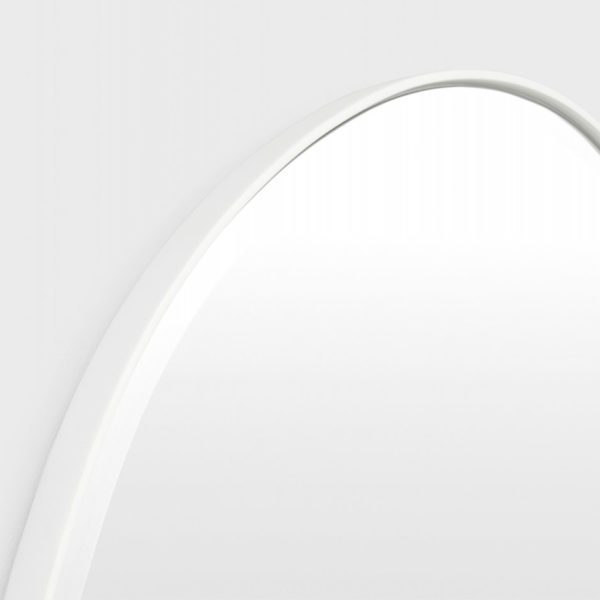MIDDLE OF NOWHERE Pebble Mirror, Bright White, 120x70cm