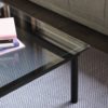 PRE-ORDER | HAY Kofi Coffee Table, Black Oak/Grey Glass, 140x50cm