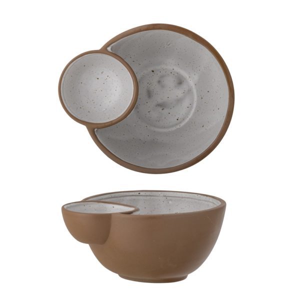 BLOOMINGVILLE Jocelyn Ceramic Bowl for Olives/Pits, Natural