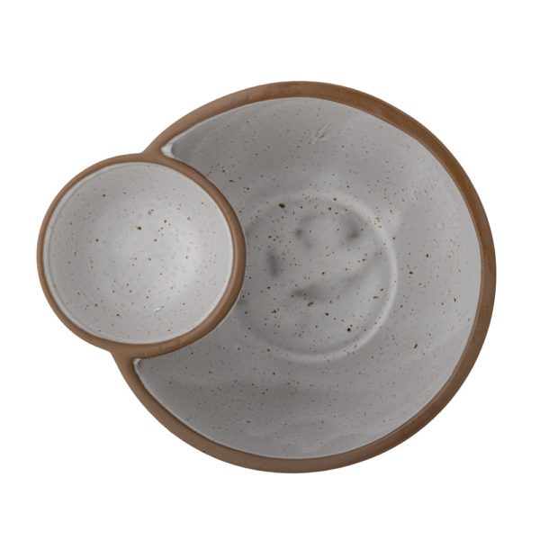 BLOOMINGVILLE Jocelyn Ceramic Bowl for Olives/Pits, Natural