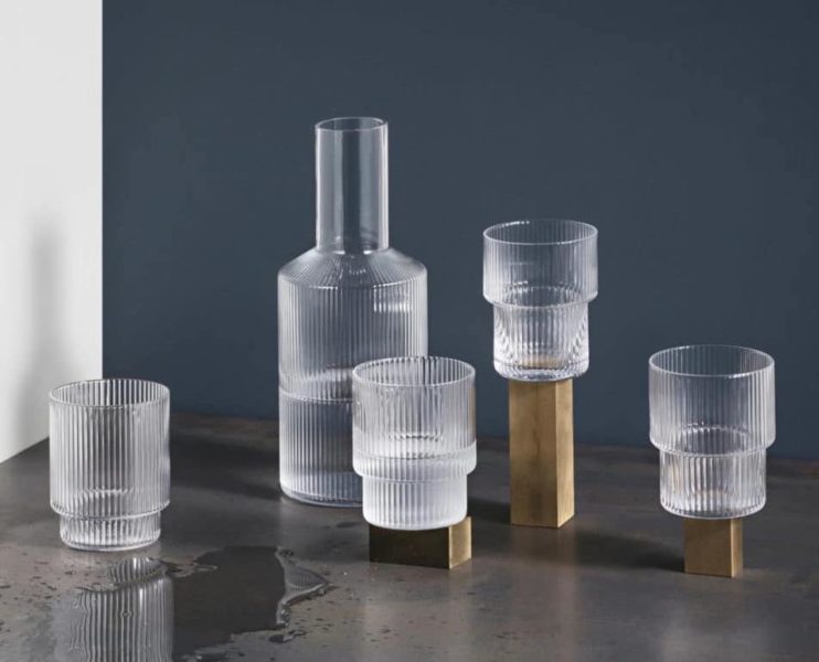 Designstuff Glassware And Drinkware - Ferm Living Ripple Range