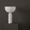 NEW WORKS Kizu Table Lamp, White Marble