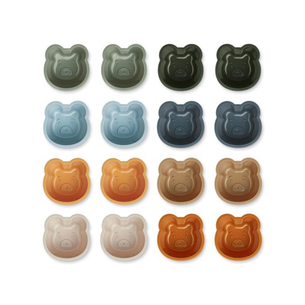 LIEWOOD Tilo Cup Cake, Mr Bear/Faune Green Multi Mix (16 Pack)