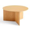 PRE-ORDER | HAY Slit Round Side Table, Wood, Black