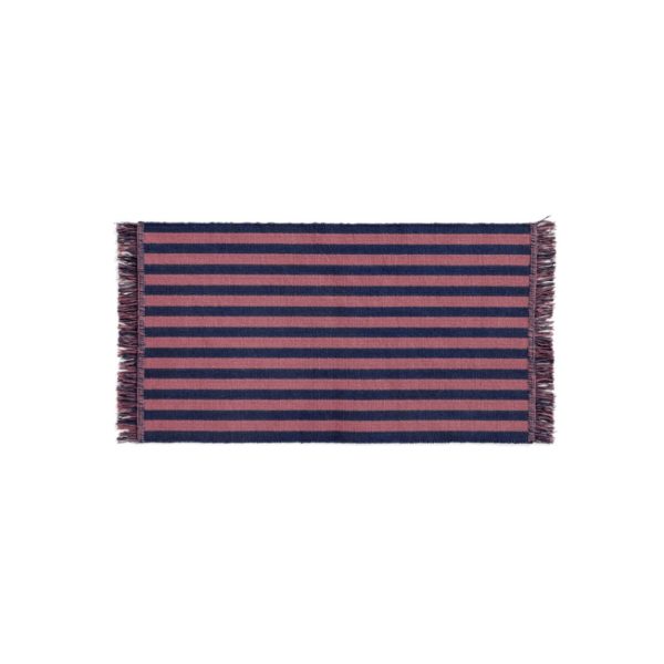 HAY Stripes & Stripes Door Mat 95x52cm, Navy Cacao