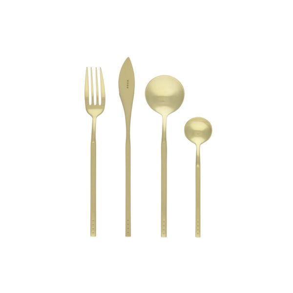 KROF Collection No.1, Champagne Gold, 8pc Cutlery Set