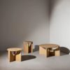 Kristina Dam Studio oak stool and table series