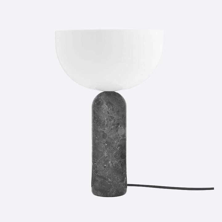 NEW WORKS Kizu Table Lamp Grey Marble