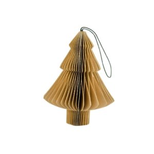 NORDIC ROOMS Christmas Paper Ornament Tree, Flaxseed