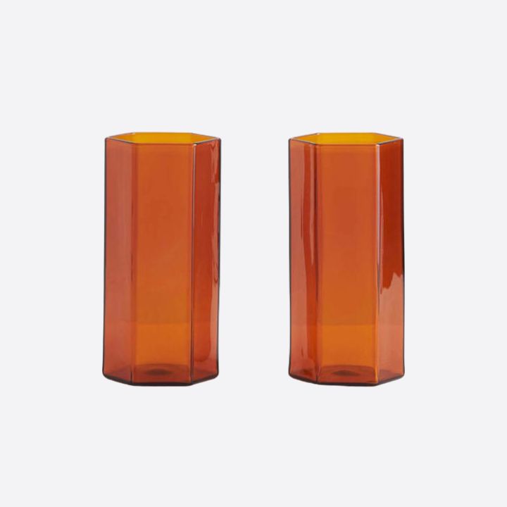 Maison Balzac Coucou Drinking Glasses in Amber