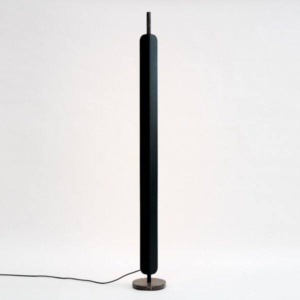 PRE-ORDER | BEN TOVIM DESIGN Fold Table Lamp, Raw Travertine/Brushed Aluminium