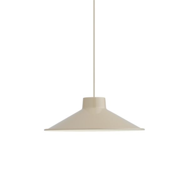 MUUTO Top Pendant Lamp, Sand hanging from the ceiling with a white background
