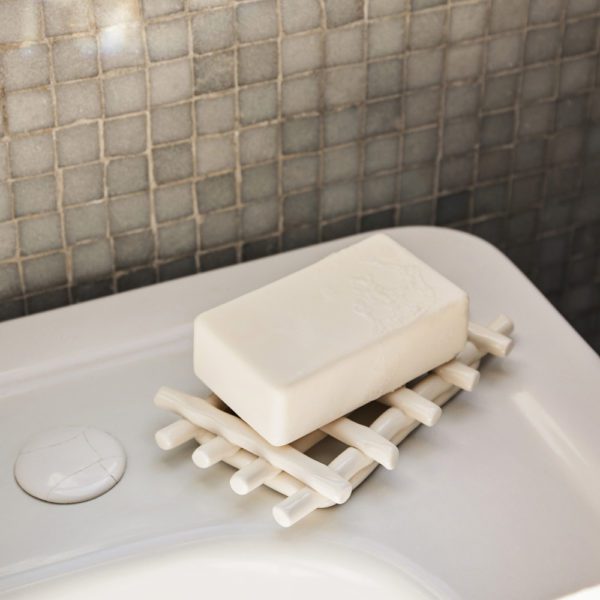 ferm LIVING Ceramic Soap Tray, Off-White