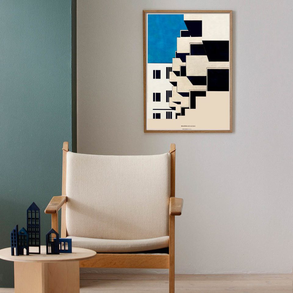 KOLEKTO STUDIO Arne Jacobsen Tribute, Bellavisa, Poster Art Print, 50x70cm