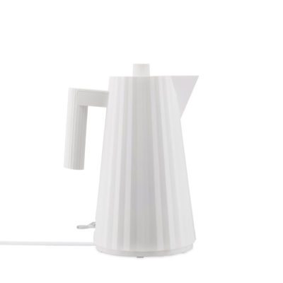 ALESSI Plisse Electric Water Kettle, White, 1.7L