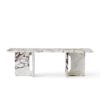 PRE-ORDER | AUDO CPH (Ex MENU) Androgyne Lounge Table, 120x45cm, Calacatta Viola Marble Base and Table Top